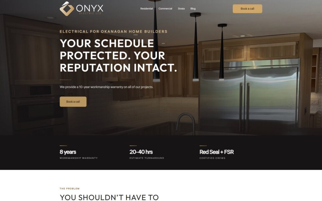 Onyx Electric website